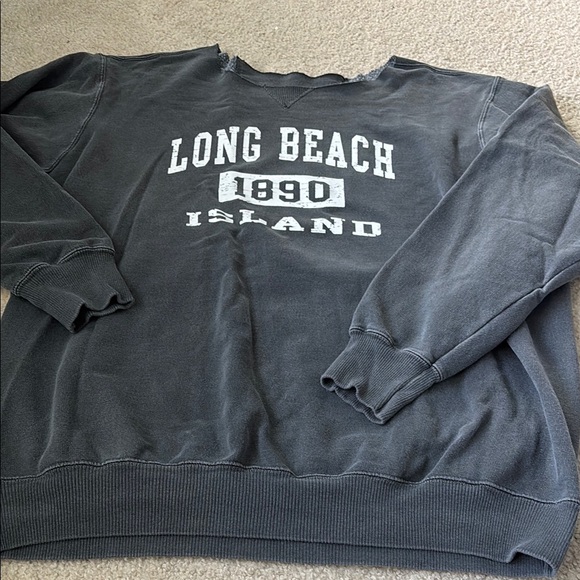 Tops - Long Beach Island 1890 Gray Crewneck sweatshirt